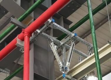 梁河该抗震支架的整体式支吊架结构协调性好